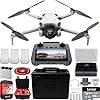 Mini-4-Pro-Folding-Drone-with-RC-2-Remote-With-Screen-Fly-More-Combo-4K-HDR-Video-Camera-Under-249g-3-Batteries-Bundle-with-Deco-Gear-Custom-Hard-Case-Accessories