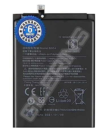 Image of Original BN54 Battery for Redmi Note 9 Note 10x 4G / 10X 5G / 10x pro 5G / Battery with 6 Month Warranty*** (S00271)