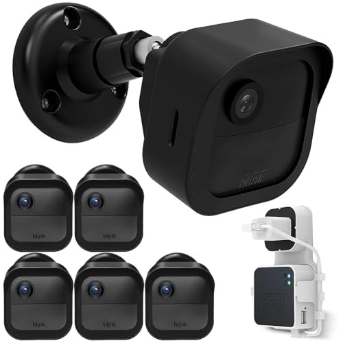Averfeel Blink Outdoor Camera Mount - Protective Housing and 360 Degree Adjustable Mount with Blink Sync Module Outlet Mount for Blink Outdoor 4th Gen Surveillance Camera (5Pack Mount)
