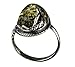 Imagen de HolidayGiftShops Anillo Ada en Plata esterlina y ámbar Verde báltico