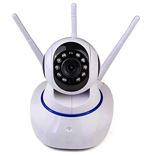 Camera Ip Wireless Sem Fio Wifi Hd 3 Antenas Sensor Noturna