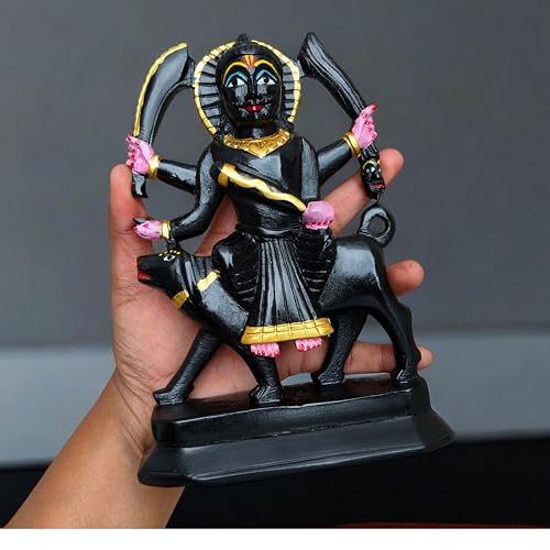 Estatua Religiosa Mahakal Bhairav de Mármol 7 pulgadas miniatura 6