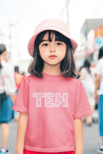 Image of 10th Birthday Shirt Girls 10 Years Old Ten Outfit Tenth Tshirt Gift Girl top 10 Birthday
