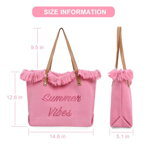Sorexuber Large Canvas Tote Bag for Women,Beach Tote Bag for Swim,Shopping and Holiday Cruise Essentials,Travel Utility Bag2