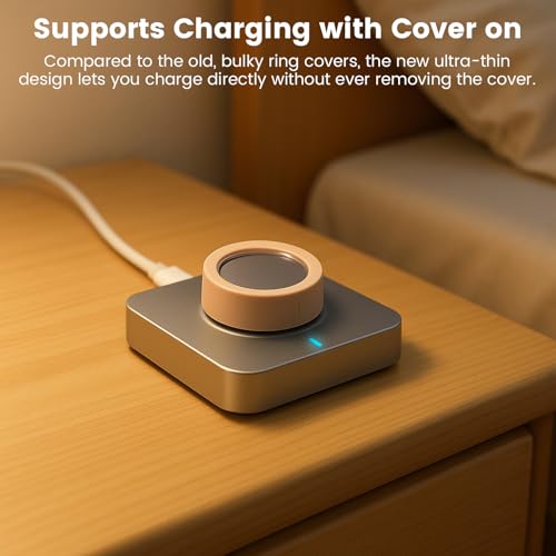 10 Pack Cover for Oura Ring Gen 4/4 Ceramic/Oura Gen 3/ULTRAHUMAN Ring AIR, Ultra-Thin Silicone Anti-Scratch Protector C - Additional View