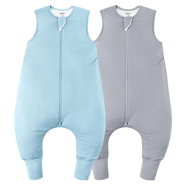 Rayon bamboo sleep sack 12-24m with feet, 0.5 tog, 2-way zipper