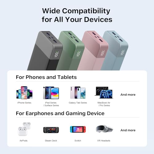 Portable Laptop Power Bank 65W