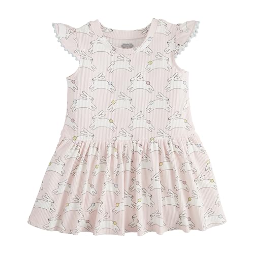 Mud Pie Baby-Girls Children's Bunny Print Tshirt Dress