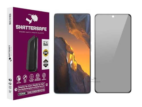 Image of Anti-Spy Privacy Tempered Glass Compatible For Poco F5 / F5 Pro [Pack of 1]. 9H Hardness, Anti-Scratch, Edge-to-Edge Protection With Easy Installation Kit & Case Friendly Fit.