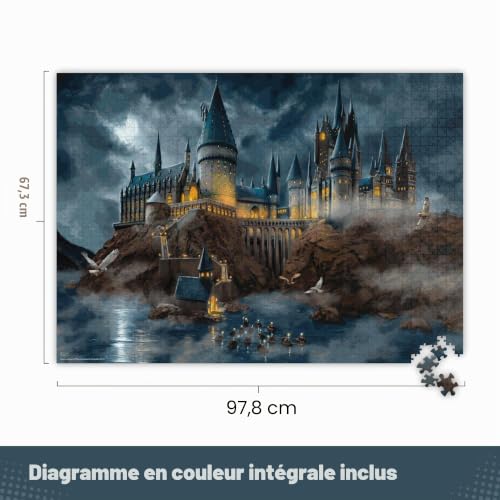 Ceaco - Thomas Kinkade - Harry Potter - Château de Poudlard - Puzzle de 1500 pièces – vue 2