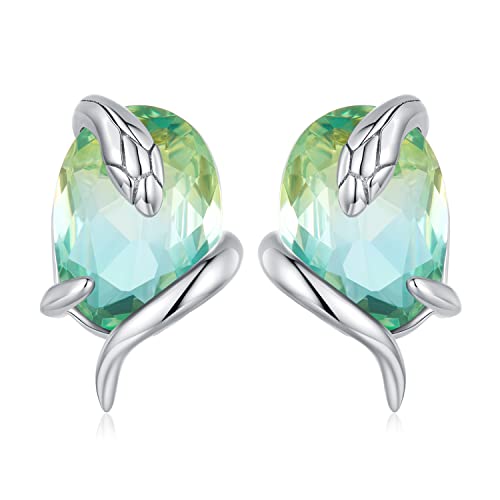 Boucles d'oreilles à tige CZ hypoallergéniques pour fille et femme avec pierre de naissance