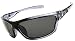 Nitrogen Men's Rectangular Sports Wrap 65mm Clear Polarized Sunglasses