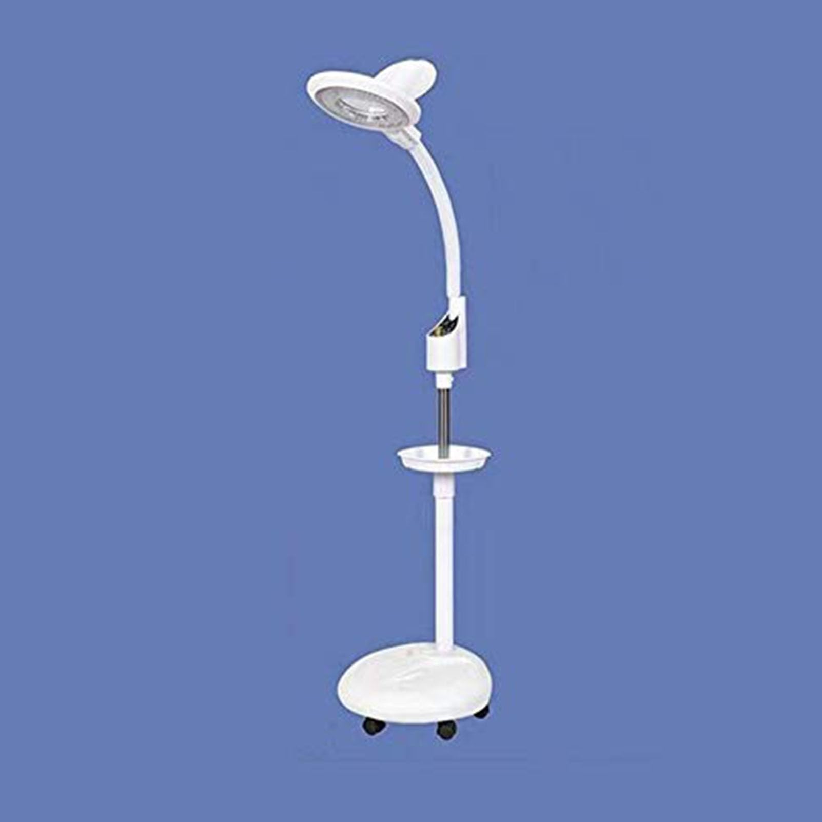 Lampada da Terra con ingrandimento Verticale a LED, Lampada di Bellezza, Lampada da Lettura a Collo di Cigno Regolabile in Altezza Lampada da Lettura con Lente d'Ingrandimento a LED Regolabile