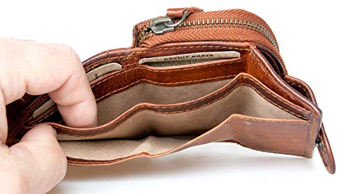 Bull Burry Brown Small RFID Wallet Whole Made of a Strong Genuine Cowhide3