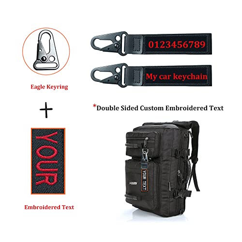 Customized Keychain, Personalized Embroidered Your Text Key Tag, Keyring Accessories Suitable For Car Motorcycle Scooters #TOP2