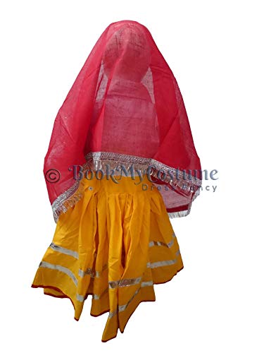 Image of BookMyCostume Haryana State Traditional Thel Costume for Girls and Women 6-7 years