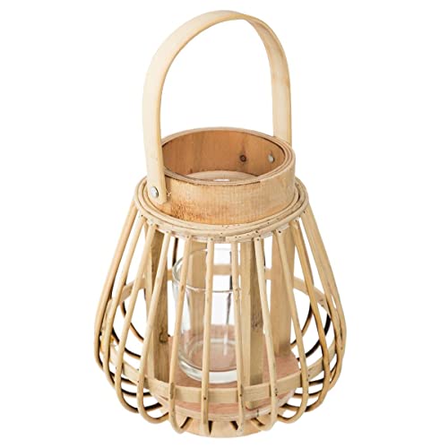 Atmosphera - Rattan-Laterne 14x16 - Sand beige