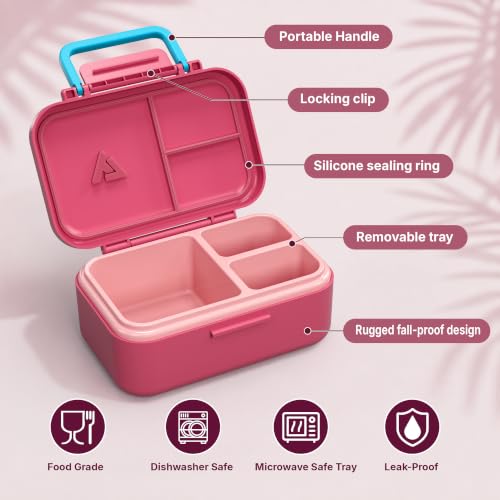 Image of Bento Lunch Box 1283ML / 43 oz with 391 ML / 13 oz Food Jar, Ice Pack