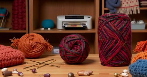 Image of Ganga G-Ball Mehroon (300 gm) Wool Ball Hand Knitting Wool /Art Craft Soft Fingering Crochet Hook Yarn, Needle Knitting Yarn Thread Dyed C B CE