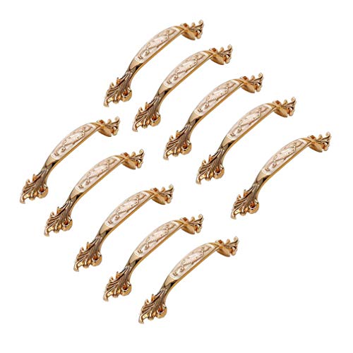 Boutons de meuble de cuisine blancs lot de 10 poignées tiroir
