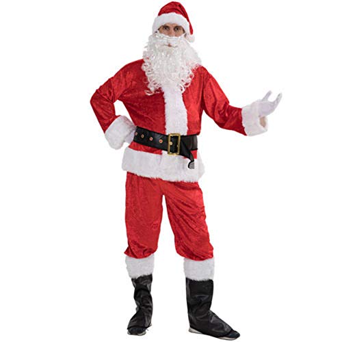 Carolilly Weihnachten Weihnachtsmann Kostüm Santa Claus Erwachsene...