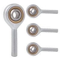 4 Stück Gelenkkopf Gelenkkopflager Außengewinde Gelenk Gelenkkopf mit Rechtsgewinde Performance-Gelenkkopf Uniballgelenk Gelenklager (M6)