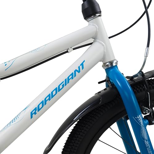 Image of ROADGIANT||Astle||BMX Series||20T||Kids Cycle||Single PIECE Crank||Light Weight Steel Frame||V-Break|| Rigid Fork||Ideal for 6+ Age||Cool White