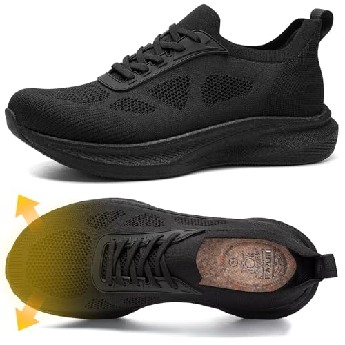 Image of ITAZERO Men's Wide Toe Box Wide Width Hands-Free Slip-On Shoes, Walking Sneakers with Arch Support for Plantar Fasciitis, Diabetic Swollen Feet