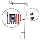 SPORT BEATS Garden Flag Stand Pole Holder with Garden Flag Stopper and Anti-Wind Clip 36.6