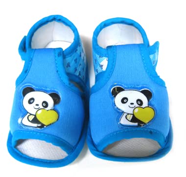 Kids ChoiceUnisex Baby Shoes for Boys & Girls, Infant Shoes for Newborn, First Walking Baby Shoes Booties (3-12 Months) Sky Blue