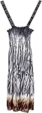 Toddler Girls Summer Dress in a Striking Neutral Safari Grass Print (Brown)