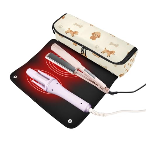 Bolsa de viaje para herramientas de cabello resistente al calor miniatura 2