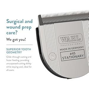 Wahl-Professional-Animal-45-Non-Adjustable-Blade-Arco-5-Style-Groom-Bravura-Chromado-Creativa-Figura-5-in-1-Pet-Dog-Horse-Clippers-41873-7190-Clipper-Replacement-Blades-Silver - Cucciolini Doodles   Wahl-Professional-Animal-45-Non-Adjustable-Blade-Arco-5-Style-Groom-Bravura-Chromado-Creativa-Figura-5-in-1-Pet-Dog-Horse-Clippers-41873-7190-Clipper-Replacement-Blades-Silver