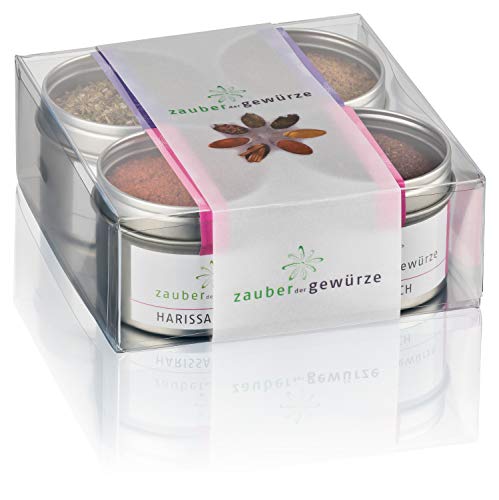 Zauber der Gewürze Reise durch den Orient Gewürze Geschenkset | Gewürze Set mit 4 orientalischen Gewürzen in Premiumqualität, als Geschenk für Frauen & Männer, 200 g
