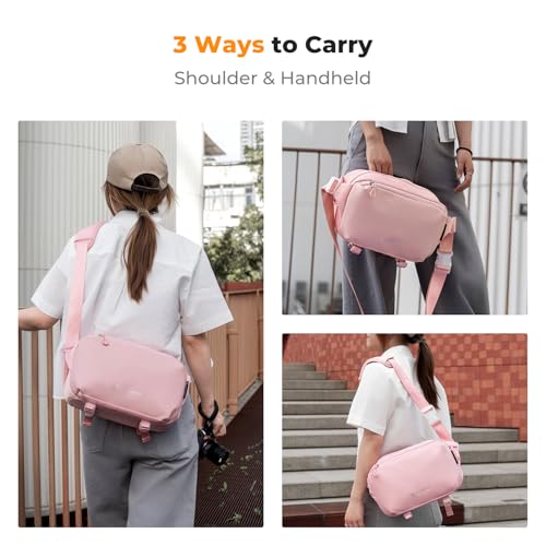 Bolsa bandolera impermeable para cámara DSLR miniatura 6