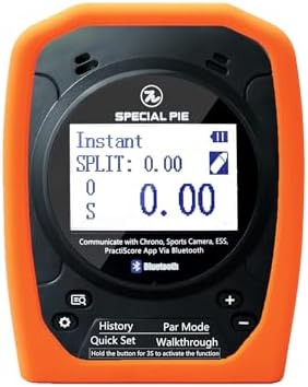 Shot Timer Black and Silicone Cover Orange Bundle