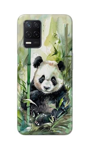 Image of Printed Hard Back Cover for Realme Narzo 30 5G Back Cover (Panda -J1) -190724(EA)