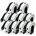 10 Rolls Brother-Compatible DK-1204 17mm x 54mm(2/3" x 2-1/8") 400 Labels per Roll With Refillable Cartridge