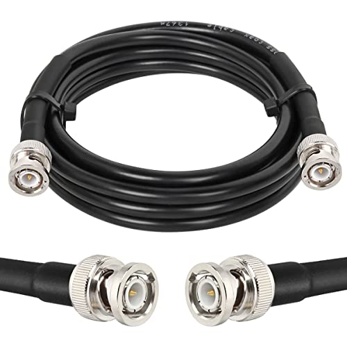 Câble BNC mâle vers BNC mâle de 1,8m MOOKEERF coaxial 50 Ohm KMR240 d'antenne pour signal stable
