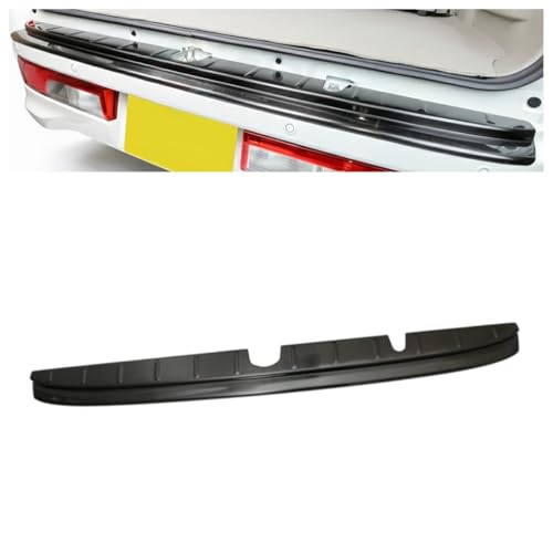 HYJOUM スズキ・エブリイワゴン に適用 DA17W型 2015年~ リア ステップガード 外側 リアバンパーカバー キズ防止 パネル ガーニッシュ プロテクター 外装パーツ WAGON専用 (ヘアラインブラック)