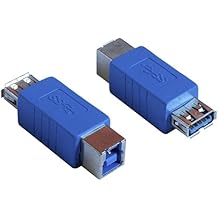 محول USB 3.0 - النوع A أنثى إلى النوع B محول موصل أنثى 2 حزمة