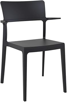 LA SIESTA Compamia Plus Arm Chair in Black Set of 2