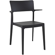 LA SIESTA Compamia Plus Arm Chair in Black Set of 2