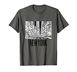 Cool New York City Times Square Illustration Graphic Design T-Shirt