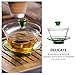 TOVINANNA Taza de Té de Cristal Transparente Tapa Diámetro 10 CM Altura 9 CM Color Verde Juego de 1 Unidad para Ceremonia de Té Gongfu Taza Sopera Hogar Imagen de TOVINANNA Taza de Té de Cristal Transparente Tapa Diámetro 10 CM Altura 9 CM Color Verde Juego de 1 Unidad para Ceremonia de Té Gongfu Taza Sopera Hogar