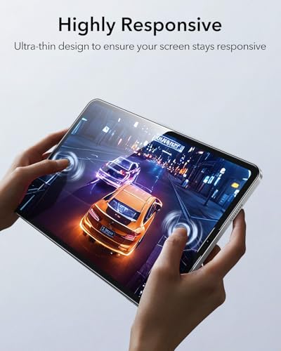 Image of ESR 2 Pack Screen Protector for iPad Air 5th /4th Generation (2022 /2020),iPad Pro 11 Inch (2022 /2021 /2020 /2018) Screen Protector, Tempered-Glass Film with Alignment Frame, Anti-Scratch, HD Clarity