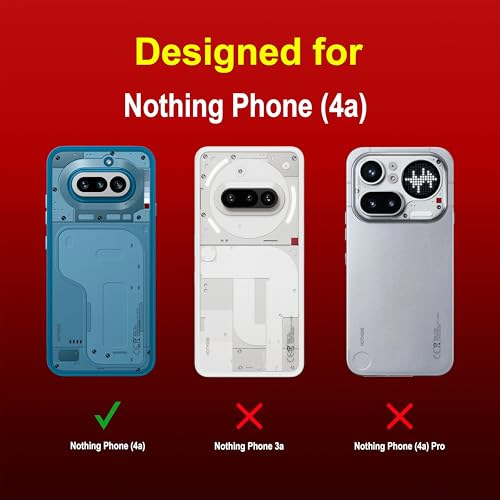 Image of Zapcase Back Case Cover for Nothing Phone (4a) | Compatible for Nothing Phone (4a) Back Cover | Liquid Silicon Magic Case with Camera Protection | Red