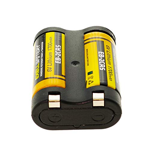 Exell Battery EB-2CR5_2QTY 2-Pack) 2Cr5 6V 1700Mah (Highest Capacity On The Market) Photo Lithium Battery Replaces 2Cr5 thumb #1