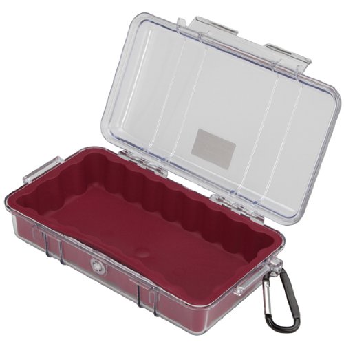 NEW 1060-028-100 15PE1060CWR PELICAN 1060 MICRO CASE CLEAR / RED