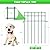 Skcoipsra 10 Pack Garden Animal Barrier Fence, 17in(H) x 10ft(L) Decorative Garden Ground Stakes Fence, Rustproof Metal Fencing for Yard, Dog Rabbits Wire Section Garden